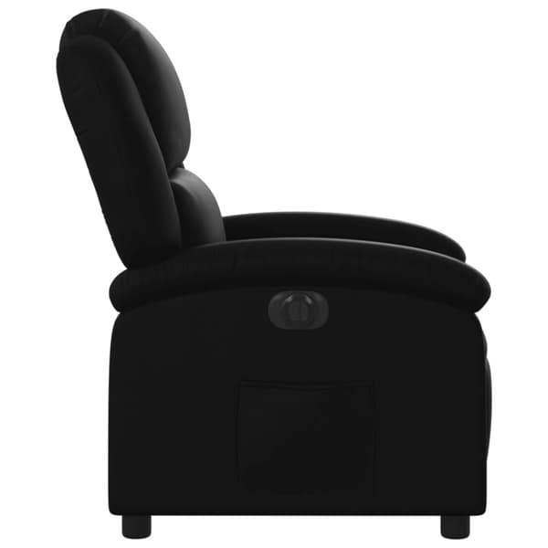 vidaXL Elektrisk reclinerfåtölj svart konstläder