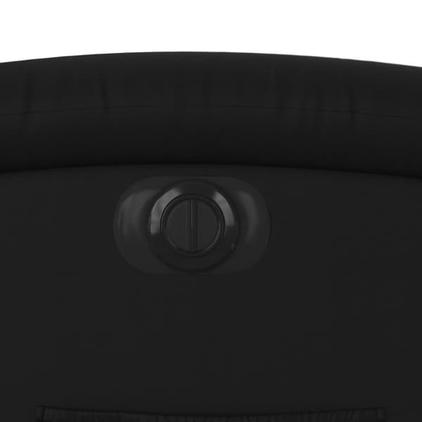 vidaXL Elektrisk reclinerfåtölj svart konstläder