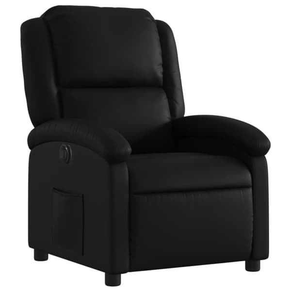 vidaXL Elektrisk reclinerfåtölj svart konstläder