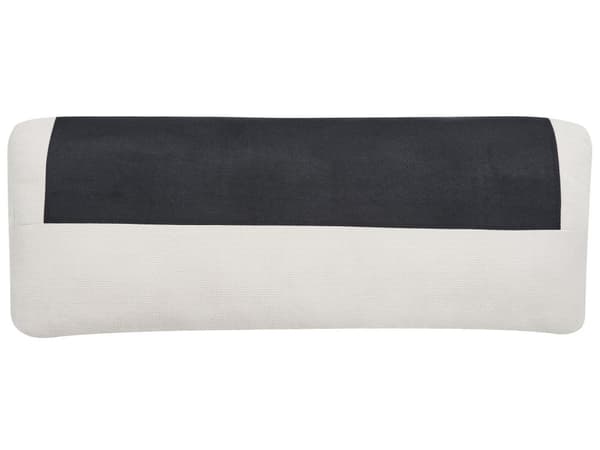Hörnsoffa Höger Benvit Chenille Polyester Metall Svarta ben Stoppat Ryggstöd 3-sits L-formad Modern Stil Vardagsrum