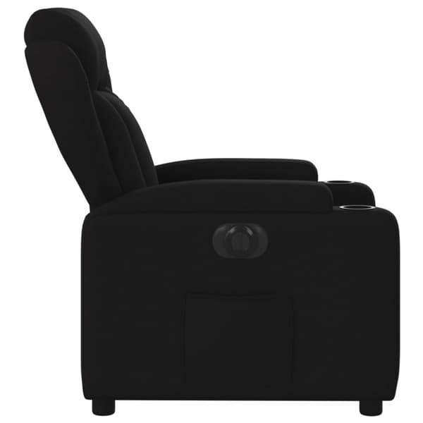 vidaXL Elektrisk reclinerfåtölj svart tyg