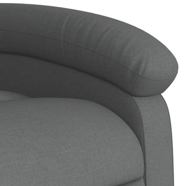 vidaXL Elektrisk massagefåtölj mörkgrå tyg