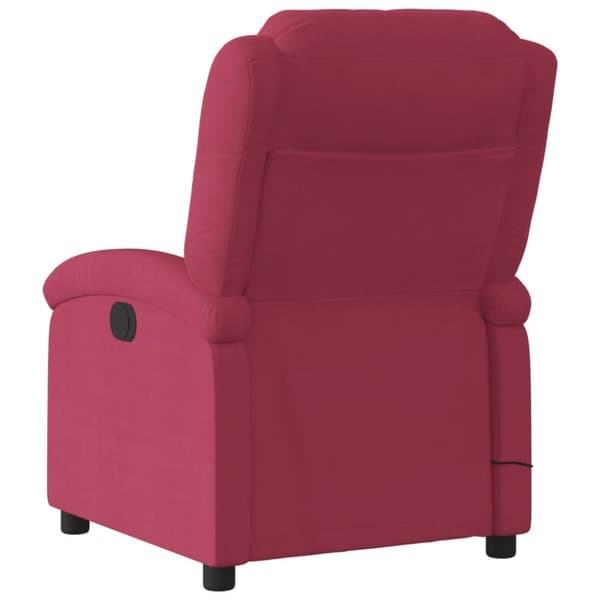vidaXL massagestol velour vinrød