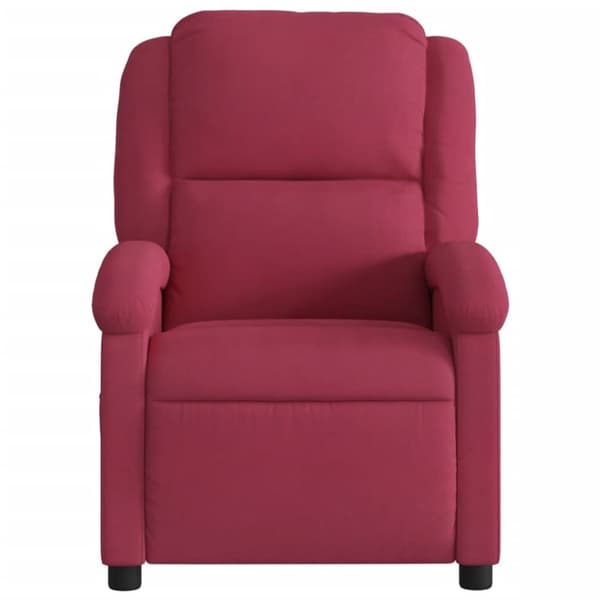 vidaXL massagestol velour vinrød