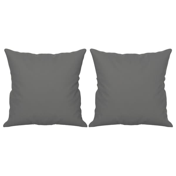 vidaXL 3-personers sofa med puder 180 cm mikrofiberstof mørkegrå