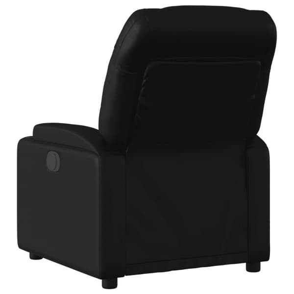vidaXL Elektrisk reclinerfåtölj svart konstläder