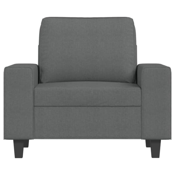 vidaXL sofastol med fodskammel 60 cm stof Mørkegrå