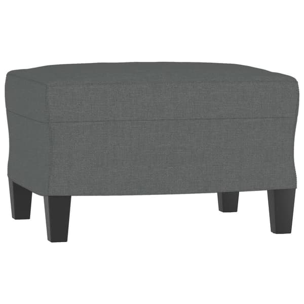 vidaXL sofastol med fodskammel 60 cm stof Mørkegrå