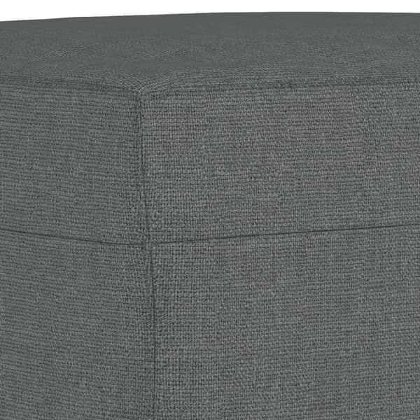 vidaXL sofastol med fodskammel 60 cm stof Mørkegrå