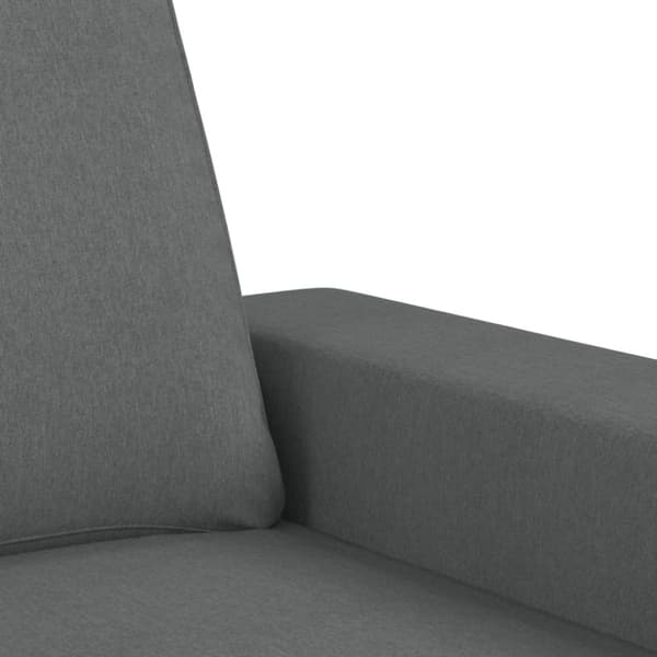 vidaXL sofastol med fodskammel 60 cm stof Mørkegrå