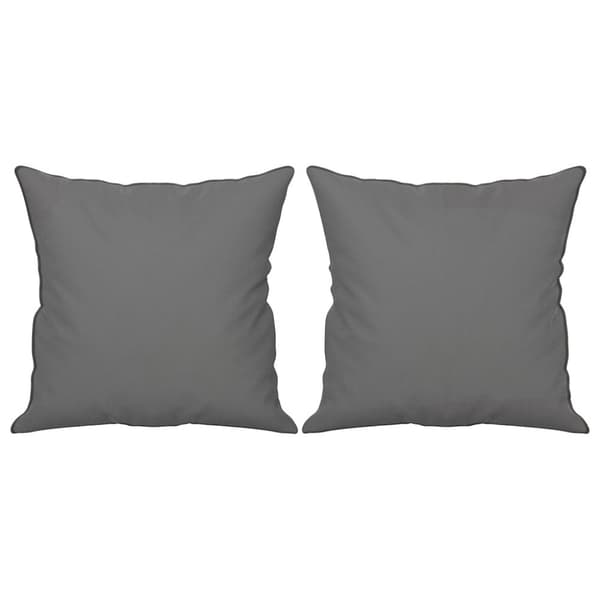 vidaXL 2-personers sofa med puder 120 cm mikrofiberstof mørkegrå