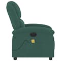 Miniatyrbild 7 av 8: vidaXL Elektrisk massagefåtölj mörkgrön sammet