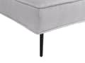Miniatyrbild 10 av 11: Bäddsoffa Ljusgrå Tyg Modernt Vardagsrum Konvertibel 3-Sitsig Soffa utan Armstöd Minimalistisk Design Vardagsrum Sovrum