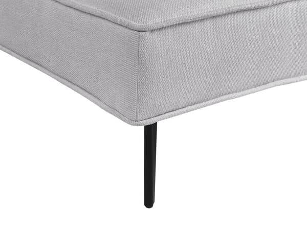 Bäddsoffa Ljusgrå Tyg Modernt Vardagsrum Konvertibel 3-Sitsig Soffa utan Armstöd Minimalistisk Design Vardagsrum Sovrum