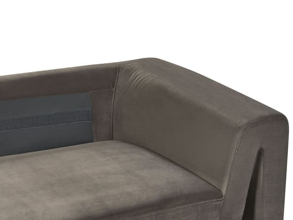 Sofa Grafittgrå Fløyel 3-seter Armlener Ryggstøtte med puter Moderne design Stue