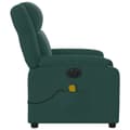 Miniatyrbild 9 av 10: vidaXL Elektrisk massagefåtölj mörkgrön tyg