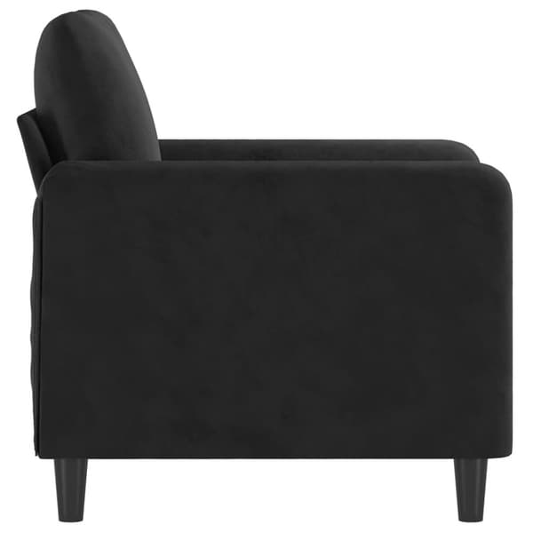 vidaXL Fåtölj Svart 60 cm sammet