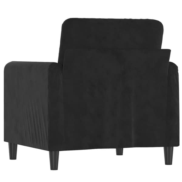 vidaXL Fåtölj Svart 60 cm sammet
