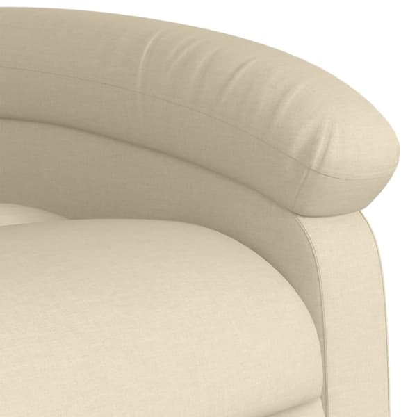 vidaXL eldrevet massagestol stof cremefarvet