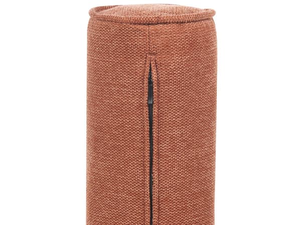 Sofa Gyldenbrun Stoff Polstret 3-seter med tykk polstret ryggstøtte Klassisk Retro Design Stue