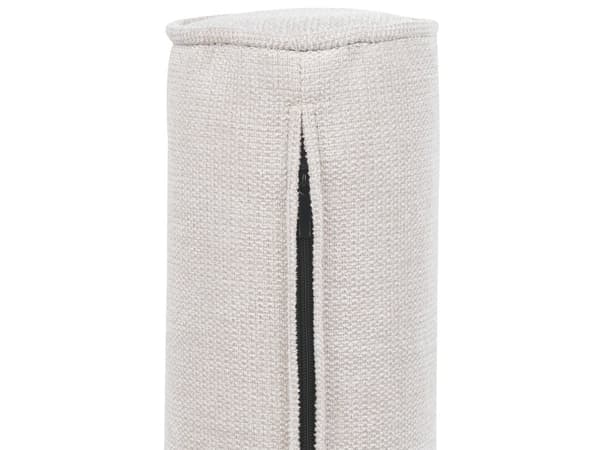 Sofa i Beige-stoff med polstret 2-seters pute og tykt polstret ryggstøtte Klassisk retrodesign Stue