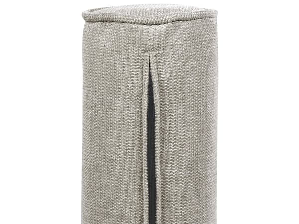 Soffa Taupe Klädd i tyg 3-sits Vadderad Tjock stoppad Rygg Classic Retro Design Vardagsrum