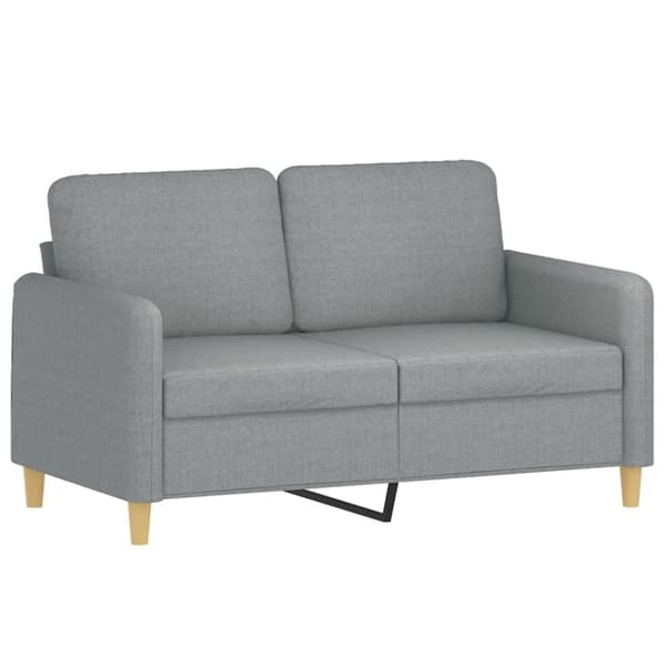 vidaXL sofasæt 3 dele med hynder stof lysegrå