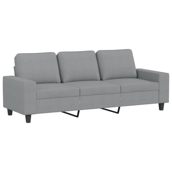 vidaXL sofasæt 4 dele stof lysegrå