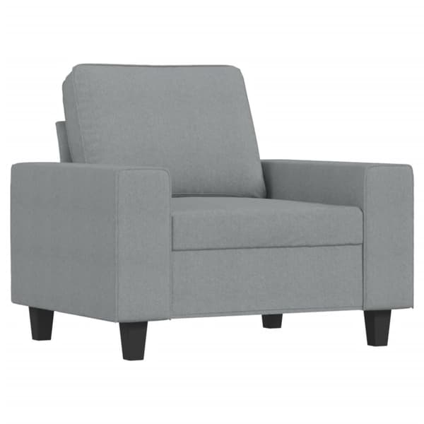vidaXL sofasæt 4 dele stof lysegrå