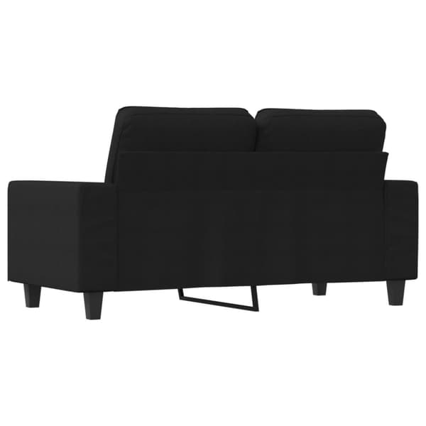 vidaXL 2-personers sofa 120 cm stof sort