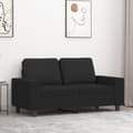 Miniatyrbillede 8 af 8: vidaXL 2-personers sofa 120 cm stof sort