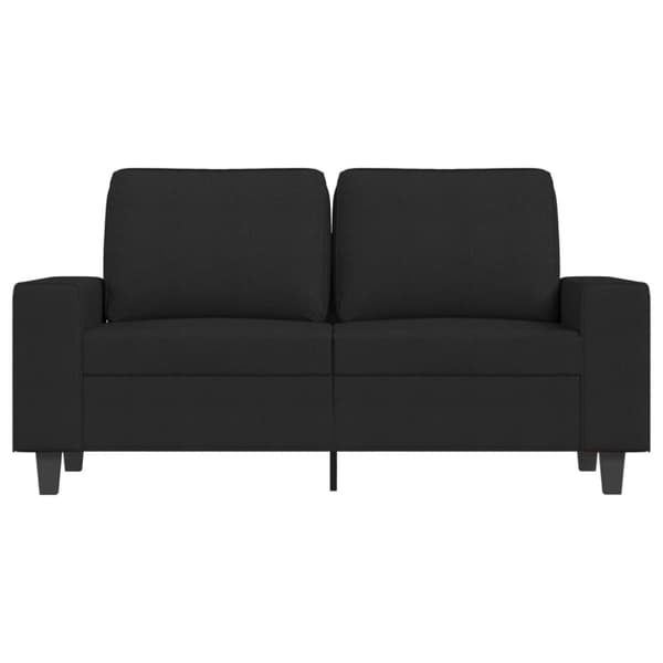 vidaXL 2-personers sofa 120 cm stof sort