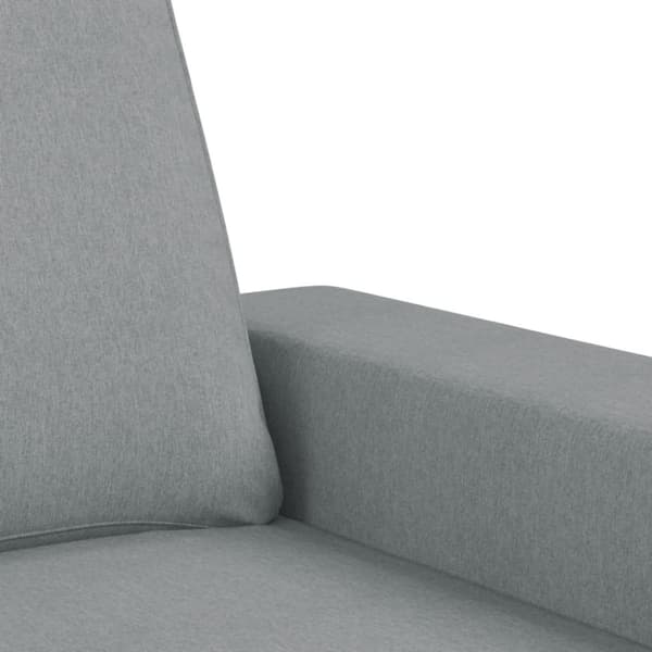 vidaXL Soffgrupp 4 delar ljusgrå tyg