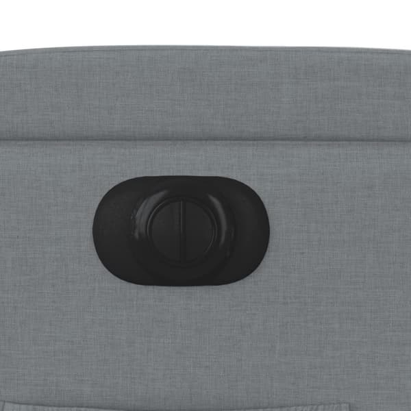 vidaXL Elektrisk reclinerfåtölj ljusgrå tyg