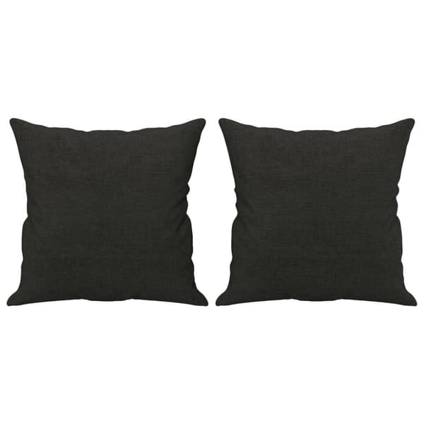 vidaXL sofasæt 4 dele med puder stof sort