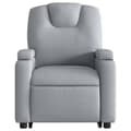 Miniatyrbild 7 av 11: vidaXL Elektrisk reclinerfåtölj med uppresningshjälp ljusgrå tyg