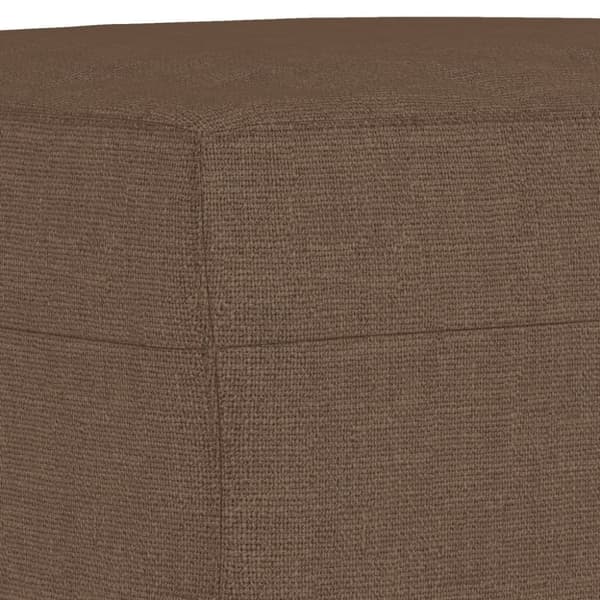 vidaXL sofastol med fodskammel 60 cm stof Brun