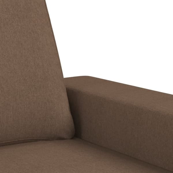 vidaXL sofastol med fodskammel 60 cm stof Brun