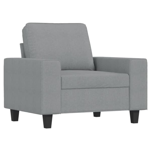vidaXL sofasæt 3 dele stof lysegrå