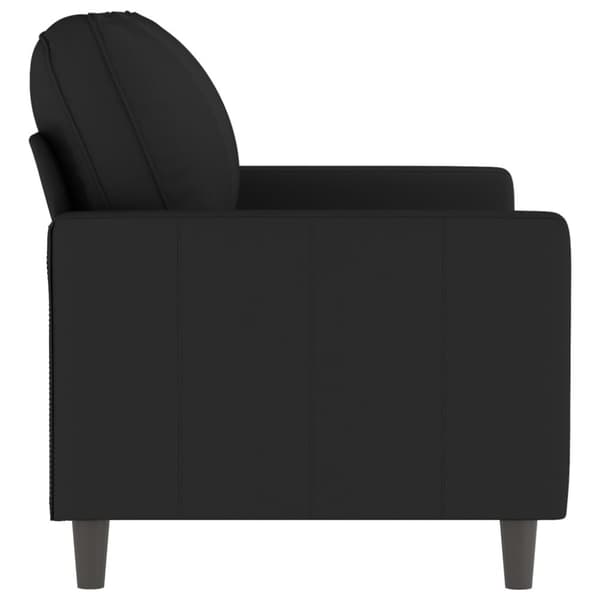 vidaXL 2-personers sofa 120 cm fløjl sort