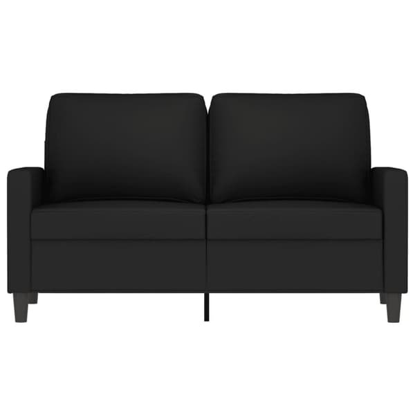 vidaXL 2-personers sofa 120 cm fløjl sort