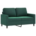 Miniatyrbillede 2 af 6: vidaXL sofasæt 2 dele med hynder velour mørkegrøn