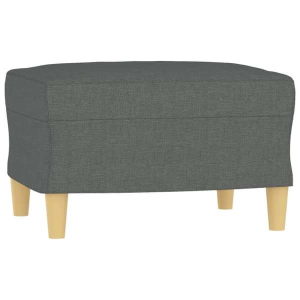 vidaXL sofasæt 3 dele med puder stof mørkegrå