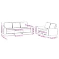 Miniatyrbillede 6 af 7: vidaXL sofasæt 2 dele stof sort