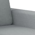 Miniatyrbillede 6 af 11: vidaXL sofasæt 4 dele med puder stof lysegrå