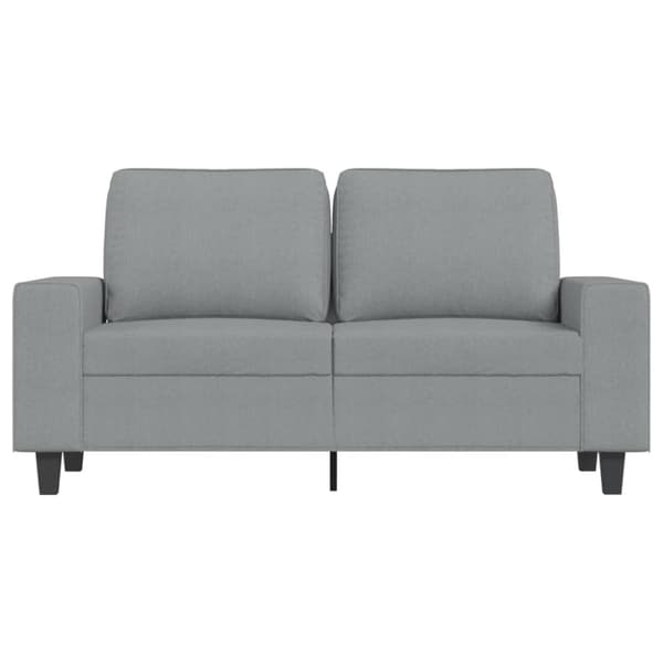 vidaXL 2-sitssoffa ljusgrå 120 cm tyg