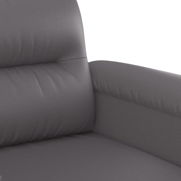 vidaXL sofasæt 2 dele med puder kunstlæder grå