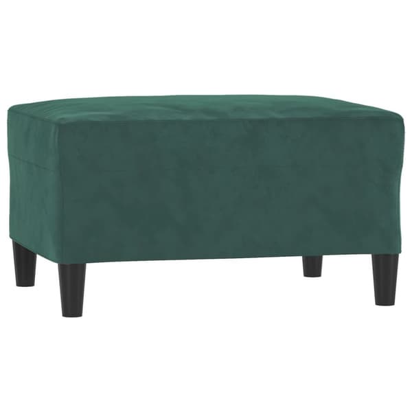 vidaXL sofasæt 3 dele med hynder velour mørkegrøn