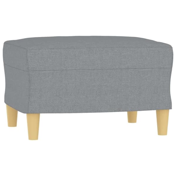 vidaXL sofasæt 3 dele med puder stof lysegrå