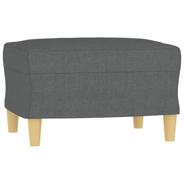 vidaXL sofasæt 4 dele med puder stof mørkegrå